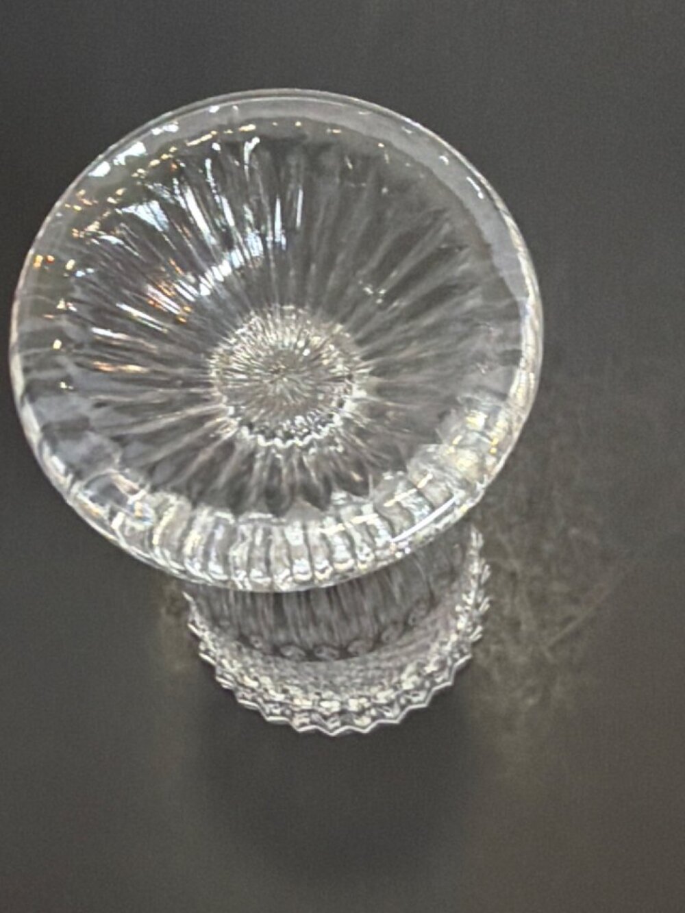 Vintage 1980s Fostoria Leonardo Clear Lead Crystal Footed Bud Vase USA MCM 6.25" - Picture 6 of 9